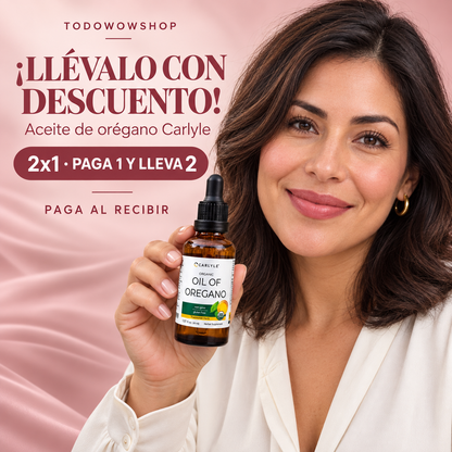 Aceite de Orégano Orgánico Carlyle 2X1🌿