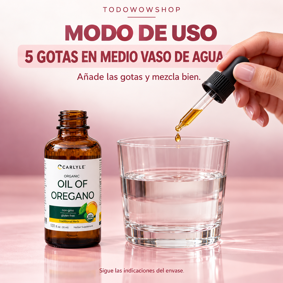 Aceite de Orégano Orgánico Carlyle 2X1🌿