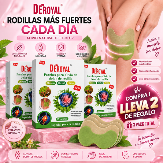 Parches Anti Dolor Rodilla 3X1 Deroyal