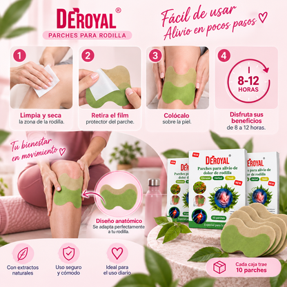 Parches Anti Dolor Rodilla 3X1 Deroyal