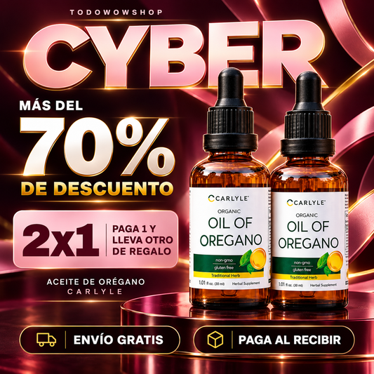 Aceite de Orégano Orgánico Carlyle 2X1🌿