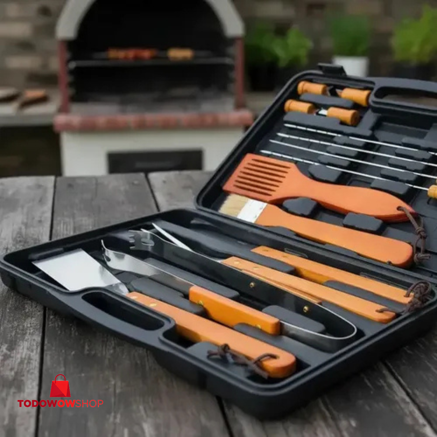 Set Parrilleros Asado Maleta 18 Piezas