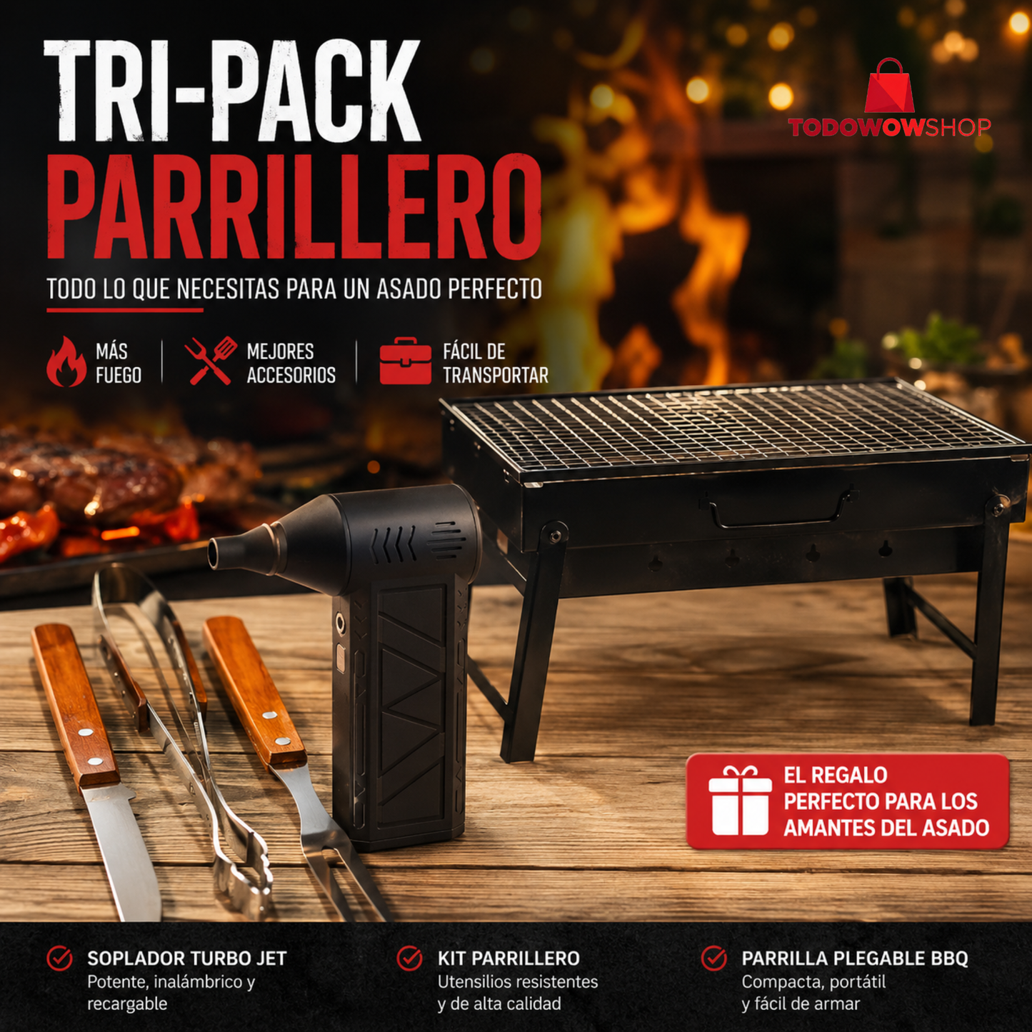 Tri Pack Parrillero