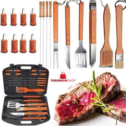 Set Parrilleros Asado Maleta 18 Piezas